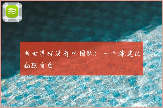 当世界杯没有中国队:一个球迷的幽默自白